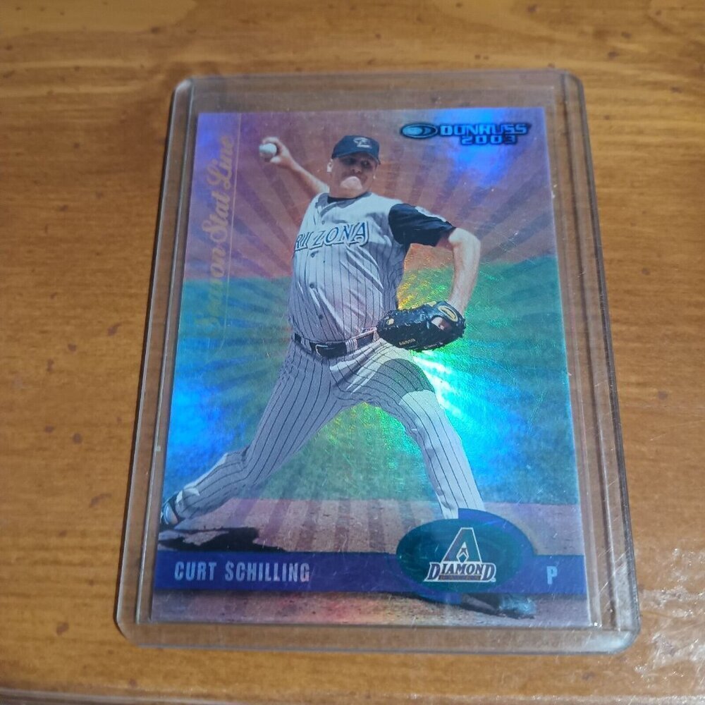 2003 Donruss Stat Lines Holo Curt Schilling 21/23 Diamondbacks